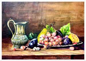watercolor fruits painting