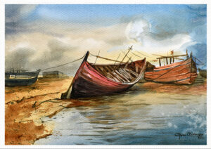 boat painting
