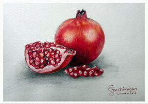 watercolor fruits painting